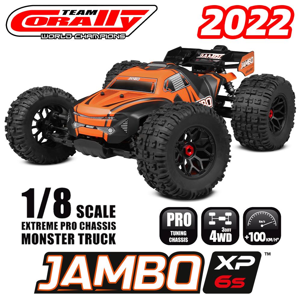 Crally Jambo 6S 1/8 masofadan boshqarish pulti Elektr RC Katta oyoqli avtomobil To'rt g'ildirakli haydovchi qisqa g'ildirak bazasi bo'sh burilish masofadan boshqarish pulti RTR