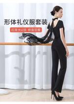 Body etiquette training dance practice suit suit female yoga dress show classical dance teacher uniform Modal