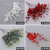 Money leaf simulation flower Eucalyptus apple leaf Persian leaf Money grass wedding green plant leaf Wedding hall decorative flower