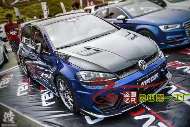 Golf 7 GTI RLINE hood retrofit Aspec models Carbon slim fit Golf Carbon slim fit