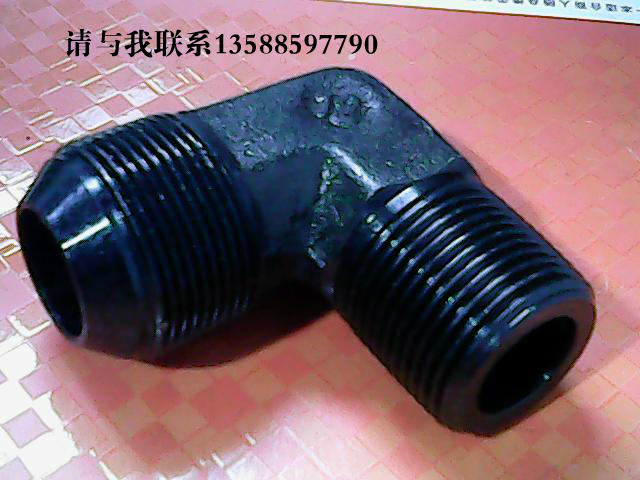 Double male screw tubing joint hydraulic elbow transition joint Inform transfer male connector elbow right angle joint