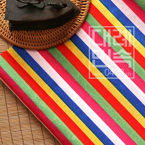 Korea Import Color Strips Korean Suit Fabric Wide 110cm ½ Mi Price Color Bar Interval 1 6cm2 Number H-P07008 H-P07008