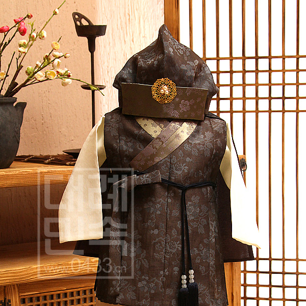 South Korean court traditional boy Han uniforms North Korean national male baby boy's birthday dress child Korean suit E01548