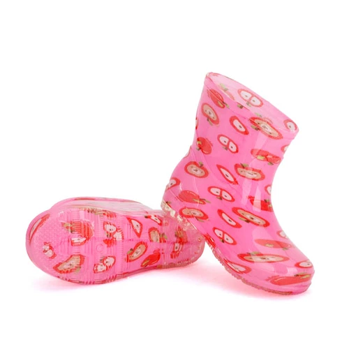 Детский мультяшный дождевик подходит для мужчин и женщин, нескользящие детские флисовые сапоги, удерживающие тепло бахилы