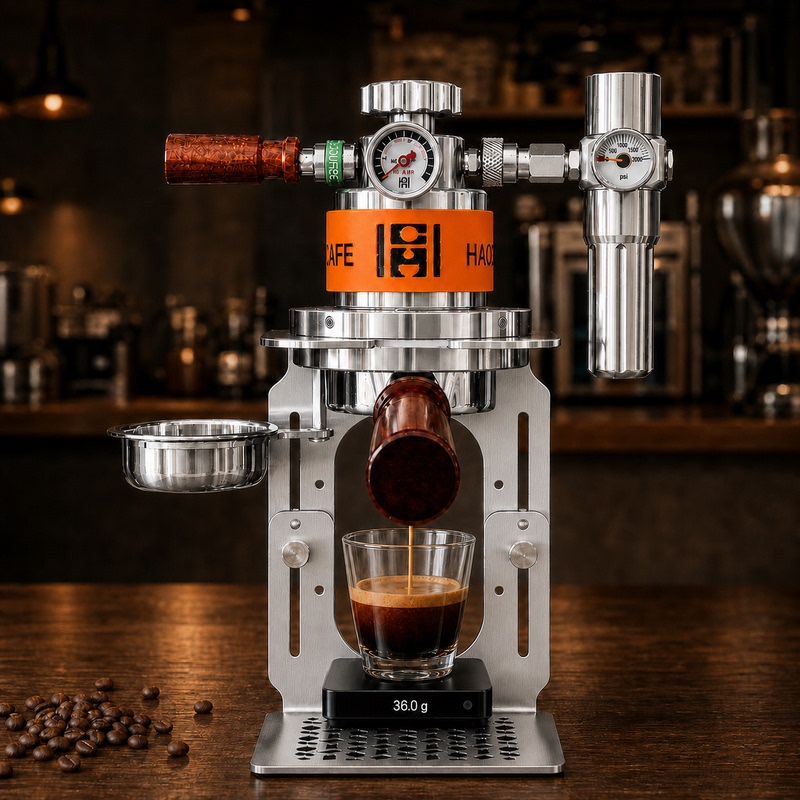 Haochen Pneumatic Coffee Machine G62 Portable Italian-Style Espresso Maker for Home, Travel, and Outdoor Use Haochen Pneumatic Coffee Machine G62 Portable Italian-Style Espresso Maker for Home, Travel, and Outdoor Use