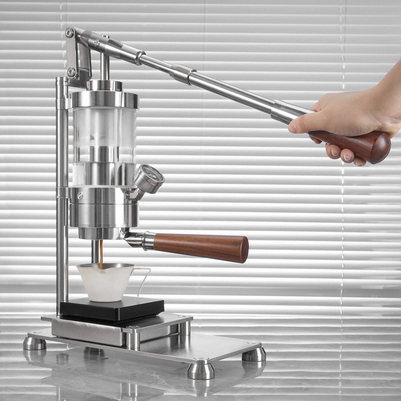 Hand-Pressed Coffee Machine 58 Lever Espresso Extraction Small Household Manual Pressure Extraction Machine Non-Electric Italian-Style Machine