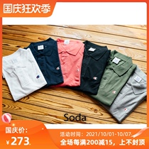 SODA spot Champion Champion small embroidery LOGO short sleeve polo shirt Japanese version mens and womens T-shirt