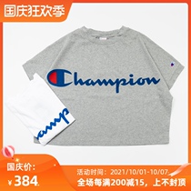 Soda spot CHAMPION CHAMPION womens chest grass logo loose casual short sleeve t-shirt