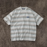Soda Spot Nautica Multi Border Hasegawa Cityboy Corted Short -Sleaed T -Fork