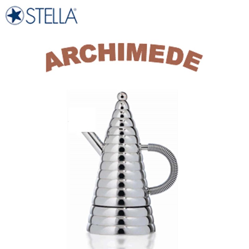 Italian Imported Stella Stainless Steel Moka Pot Bialetti Archimedes Moka Coffee Pot