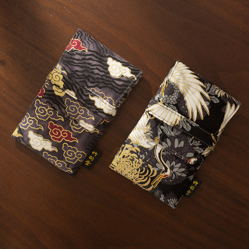 Zhuyutang Travel Pen Special Pen Case Watercolor Portable Pen Pen Case Chinese Style Crane Xiangyun