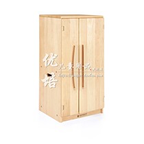Refrigerator-North American Maple Refrigerator-Birch Multi-Layer Early Childhood Childrens Role-Playing Kitchen Cabinet Set