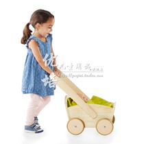 Wooden doll cart UFC toddler UFC early childhood child role-playing Play House area corner theme doll furniture