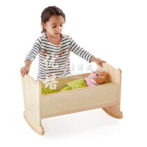 Wooden doll Shaker doll cradle UFC toddler UFC early childhood role-playing area corner doll furniture