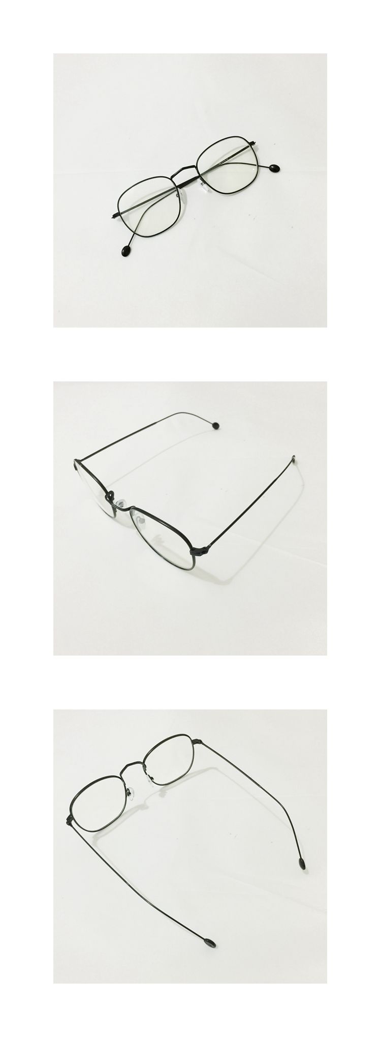 Luo Fan với khung kim loại mỏng bên hông kính retro nam Nữ khung dây vàng Harajuku có thể được trang bị cận thị kính mắt điện biên phủ