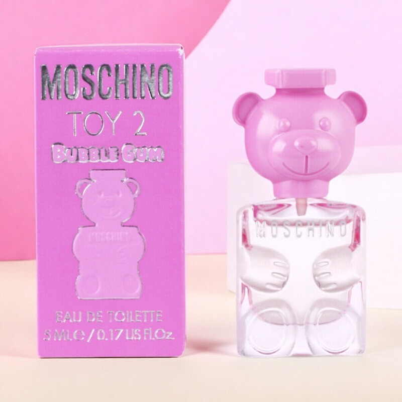 Moschino Dreamy Love/Black and White Pink Bear/Playful/Charming/Cleaner Teddy Bear Perfume Sample