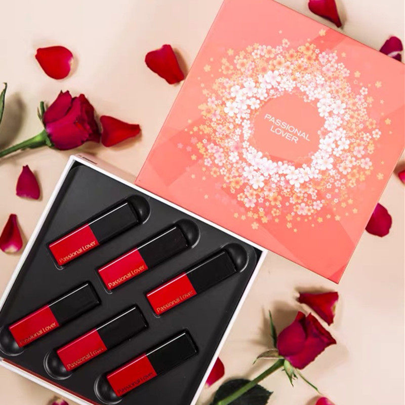 Love Fire Extravagant Gift Box Desire Meme Red High Color Lip Balm 6 1 7g moisturizing not easy to decolonize mouth red-Taobao