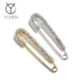 Đơn giản rhinestone lớn pin khóa đồ trang sức Phụ kiện thời trang Hàn Quốc nam và nữ khăn choàng quần áo cardigan áo trâm cài ghim cài cổ áo sơ mi nam