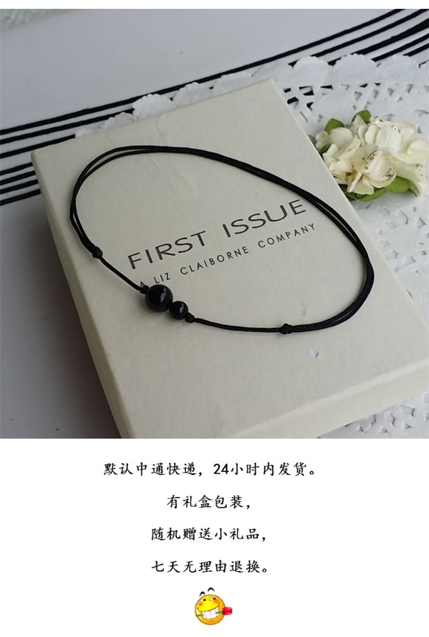 Đổi mới nguyên bản mã não đỏ đen làm bằng tay dây đỏ rất mỏng vòng chân nam nữ vài mẫu đơn giản trung chuyển chống nhỏ những mẫu lắc chân đẹp nhất
