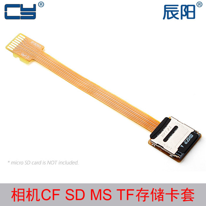 EP-077 FPC gold-plated connector MicroSD TF card extension cable extender male to female external extender CY