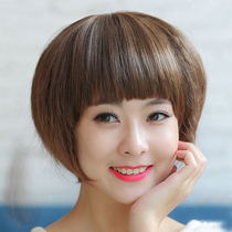 Wig Woman Short Hair Mother Head Corn Roll Fluffy Realistic Wool Roll Fashion Popo Head Ziliu Sea Full Hair Cover