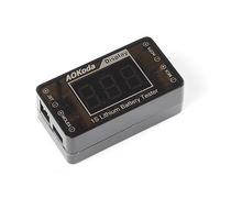 AOKoda Aok-041 1s lithium battery tester 1s display supports 4 interfaces LiFe LiPo LiHv