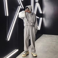 Tay dài trùm đầu công cụ jumpsuit hip hop phong cách Harajuku nam Nhật Bản mùa thu và mùa đông lỏng lẻo phù hợp với jumpsuit quần áo nam đẹp