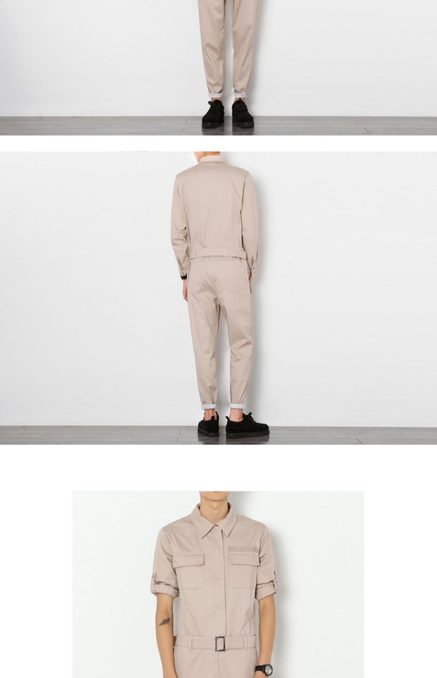 Quần yếm, jumpsuit, nam Nhật Bản phiên bản Hàn Quốc của xu hướng cá tính mùa thu DJ phù hợp với quần lửng hộp đêm nam quần jogger nam