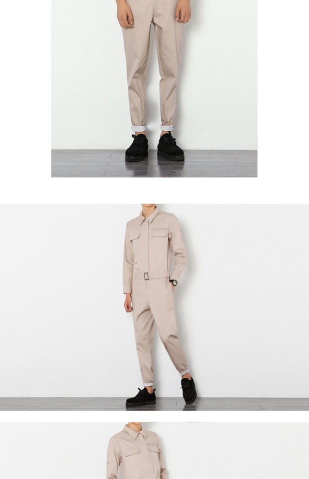 Quần yếm, jumpsuit, nam Nhật Bản phiên bản Hàn Quốc của xu hướng cá tính mùa thu DJ phù hợp với quần lửng hộp đêm nam quần jogger nam