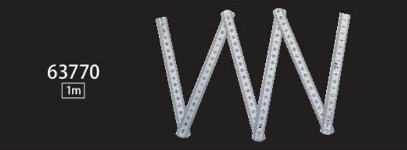 Imported Japanese affinity SHINWA penguin woodworking stainless steel folding ruler 1 meter 6 fold folding ruler folding ruler 63770