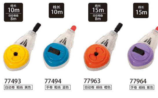 Japanese affinity Shinwa 77963 carpenter ink 10M 77493 manual ink automatic curling pink 15M