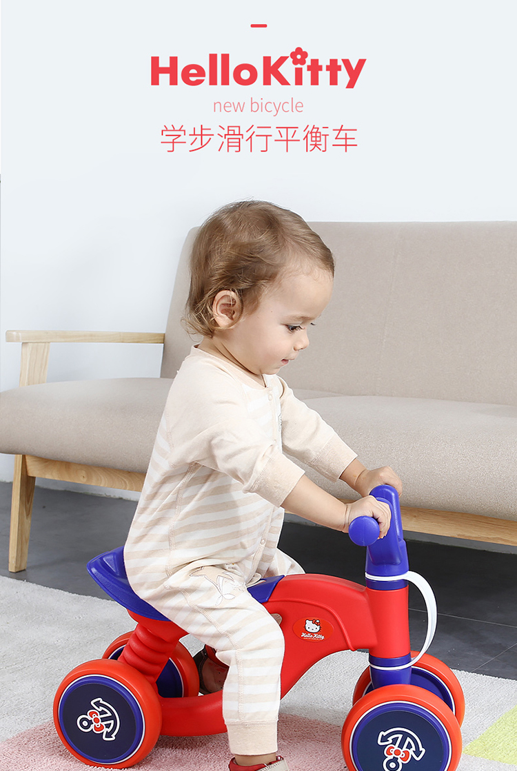 xe thăng bằng ander plus Xe trượt tuyết Hello Kitty dành cho trẻ em Xe trượt tuyết Yo-Yo Xe xoắn cho bé Xe tập đi 1-3 tuổi Xe cân bằng - Smart Scooter ván điện cân bằng