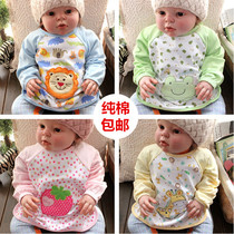 Pure cotton full cotton 1-3 year old male and female baby hood clothes child hood baby boy waterproof anti-wearing toddler