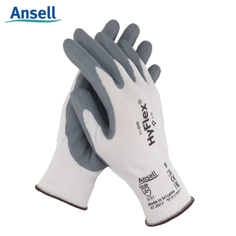 ANSELL Ansell 11-800 labor insurance wear-resistant non-slip breathable nitrile coating fine operation protective gloves