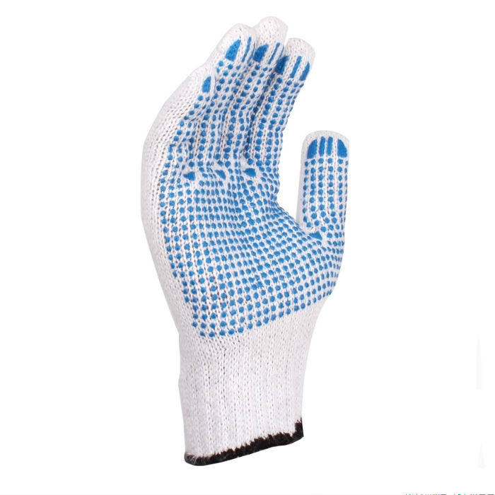 Deir Tower 208006PVC points plastic gloves TP169 cotton polyester blend knitted glove Lauprotect gloves