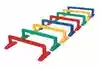 Kindergarten Sports training toy Children's hurdle Plastic Red yellow Blue green 8 per set