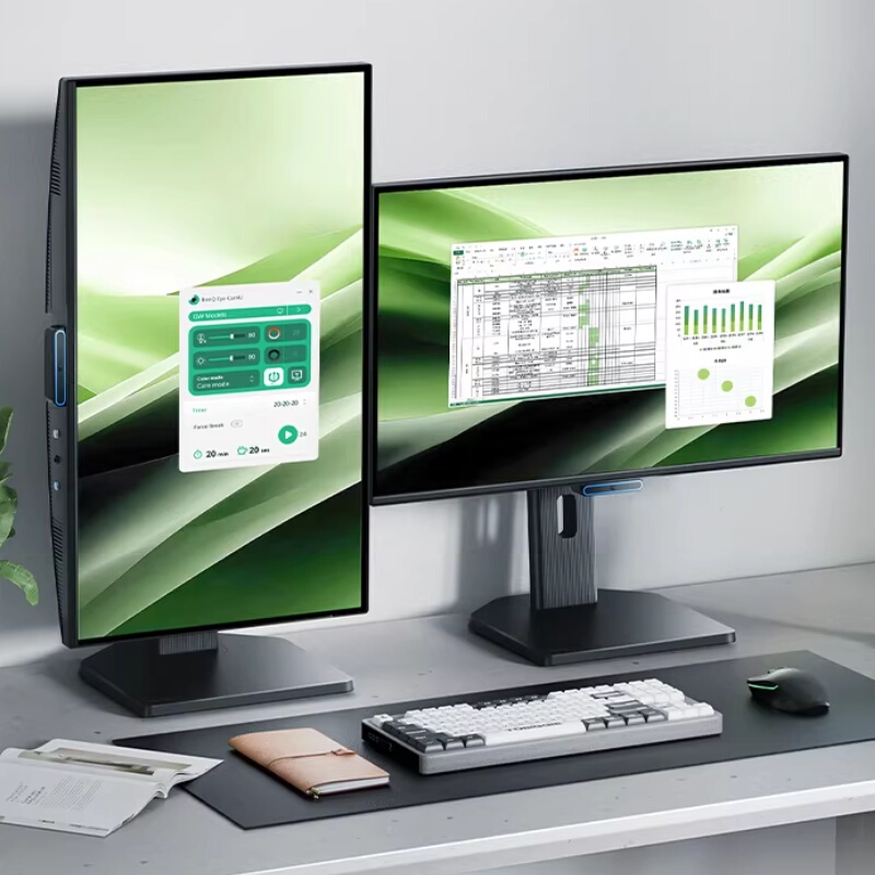 Benq Bl2490Tc Monitor 23.8inch Office Eye-Protection Screen 144Hz Computer Typec Speaker Vertical Screen