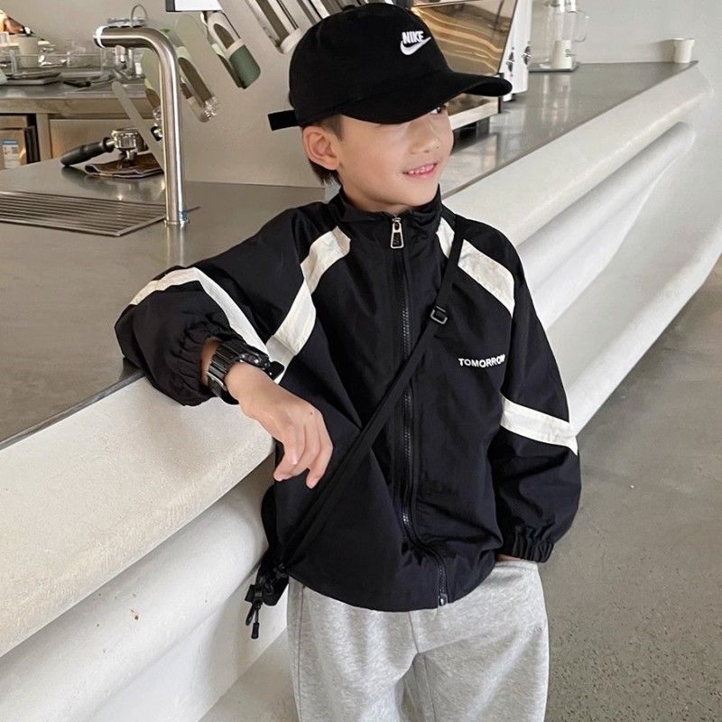 2026 New Autumn Fashion Boys' Jacket, Spring and Autumn Style, Boys' Cardigan Jacket, Stylish Windbreaker for Older Children