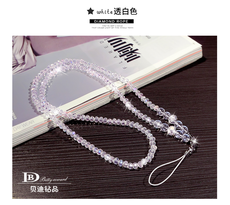 Iphone apple oppo điện thoại di động vỏ phổ quát dây dài nữ mô hình khí quyển rhinestone pha lê ngọc trai dây treo cổ treo - Phụ kiện điện thoại di động giá đỡ điện thoại 3 chân