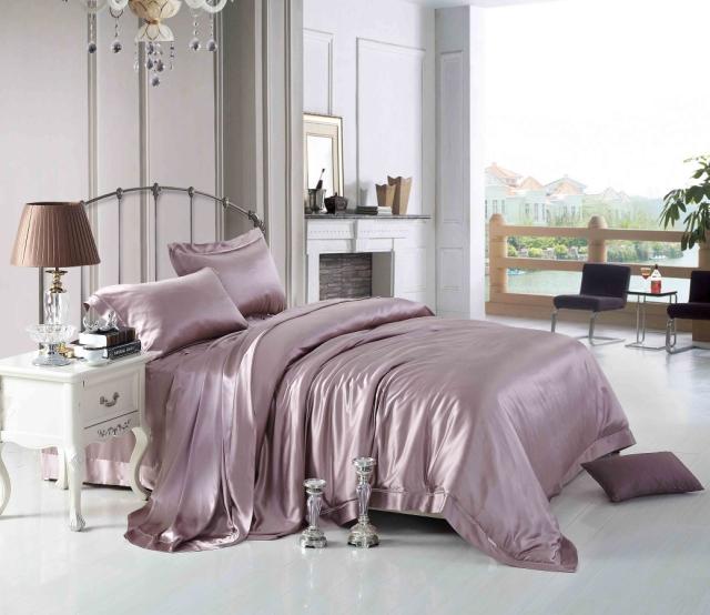 35 Mumi gia đình lụa nặng của bốn mặt rộng liền mạch lụa mùa hè 100 Bed Sheets doanh nghiệp gối chăn - Bộ đồ giường bốn mảnh chăn ga gối đệm hanvico giảm giá