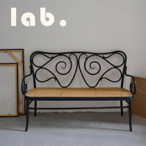 lab Self-operated laboratory Nordic middle-aged furniture thonet luxury sofa rattan chair European leisure chair
