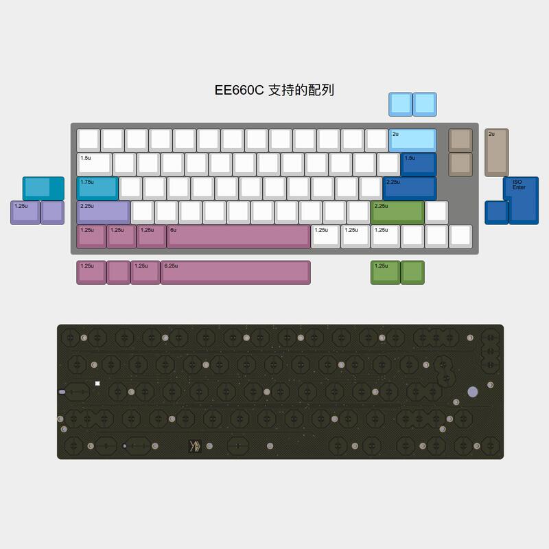 Fc660C Can Be Modified, Ee660C Electrostatic Capacitive Keyboard Pcb Bluetooth Wireless Dual-Mode Fc660C Can Be Modified, Ee660C Electrostatic Capacitive Keyboard Pcb Bluetooth Wireless Dual-Mode