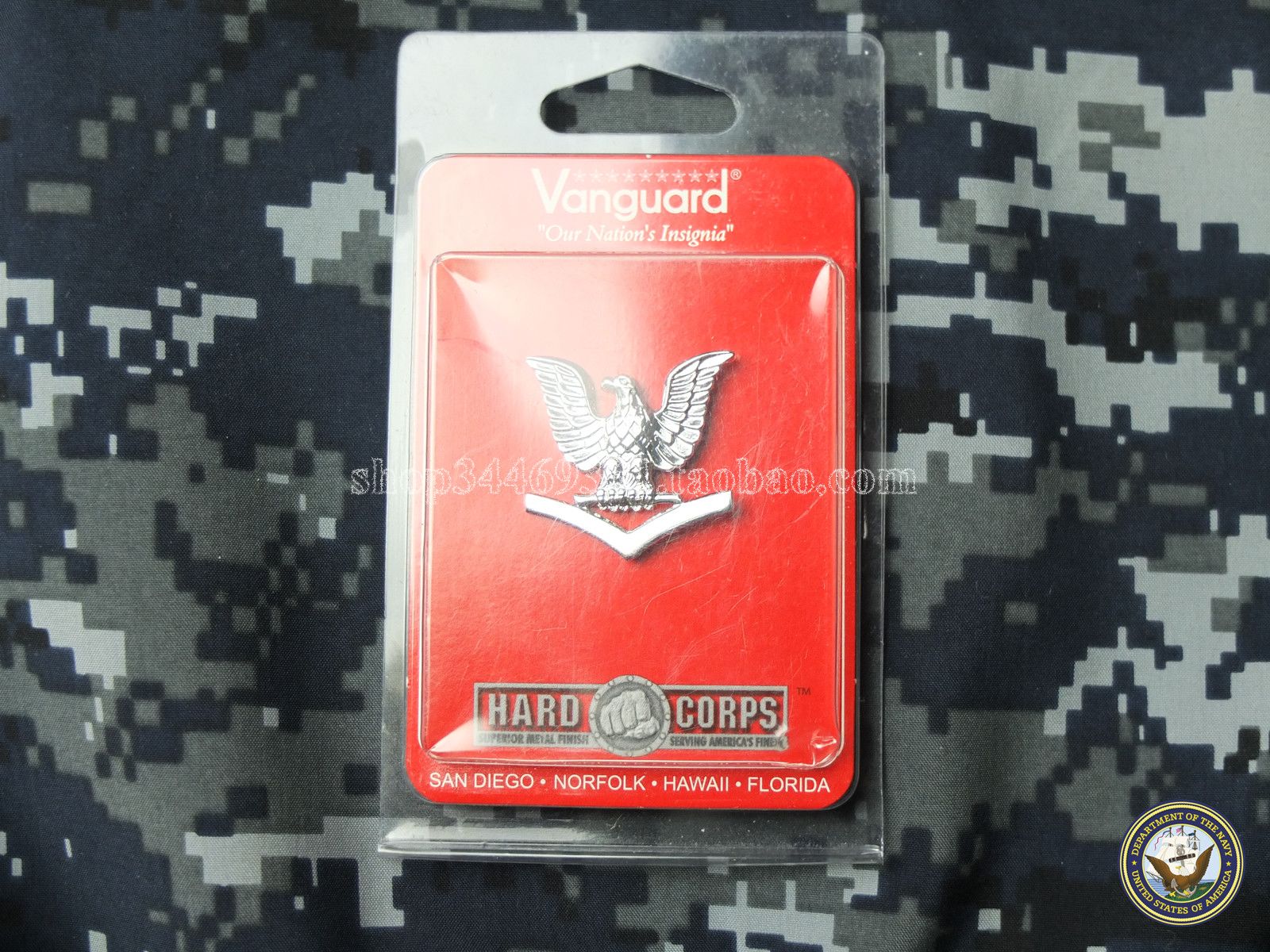 US NAVY brand new US Navy Corporal-Corporal (E4-E6) PO1-PO3 Army title badge