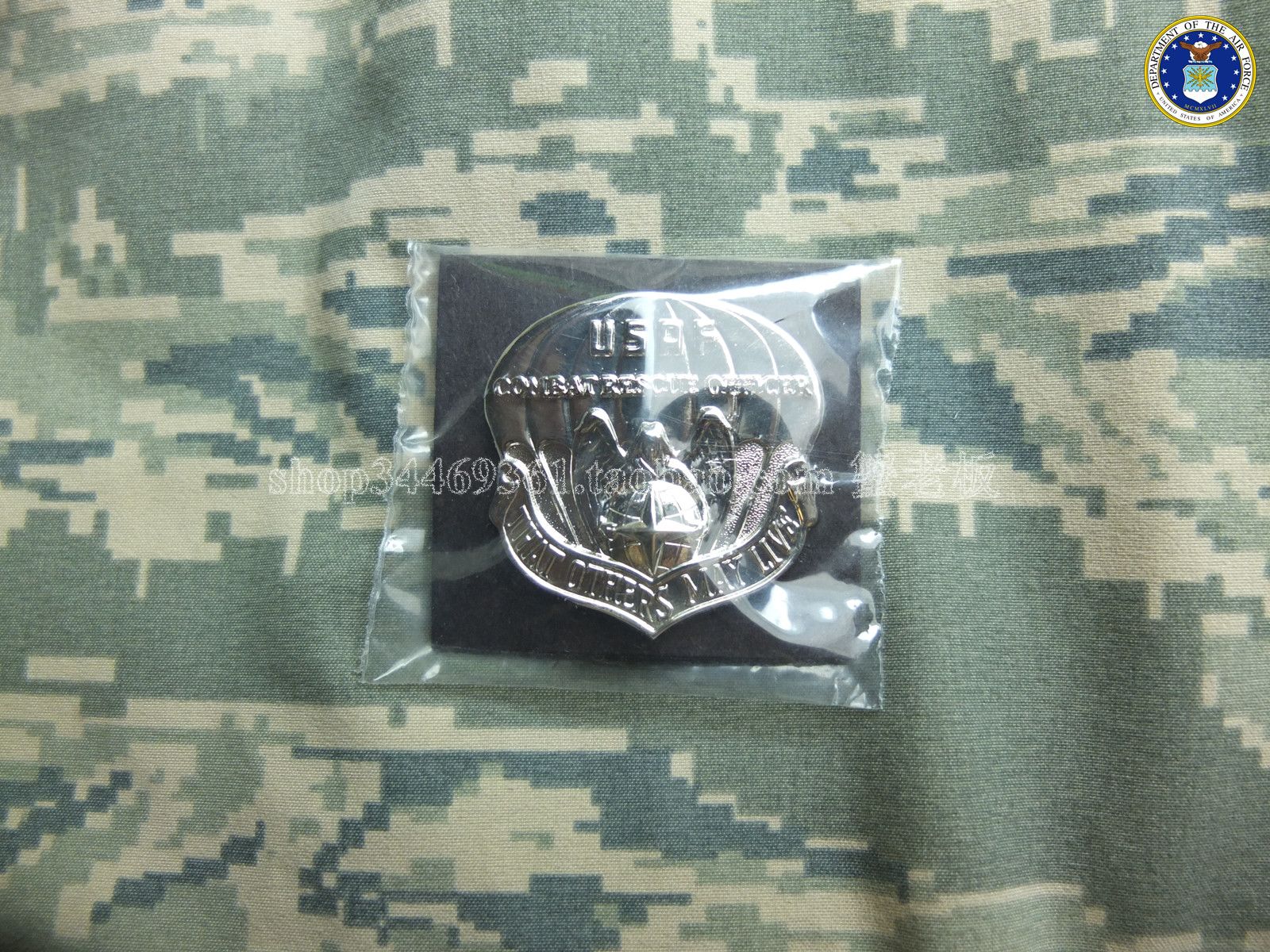 USAF Air Force umbrella drop rescue team PJ officer Berehat emblem COMBAT RESCUE OFFICER-Taobao