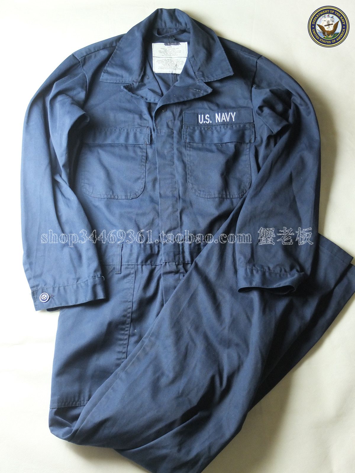 US NAVY New American Sea Jun Blue Joint Worksuit