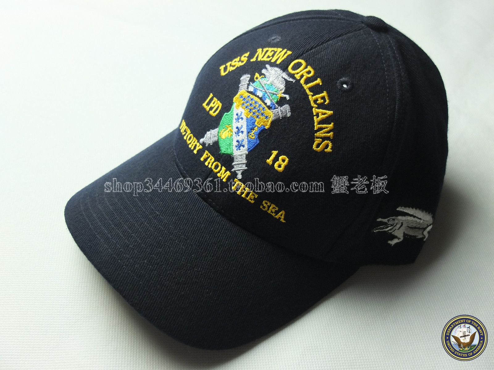 US NAVY US Navy San Antonio class amphibious landing ship LPD-18 New Orleans Baseball Cap