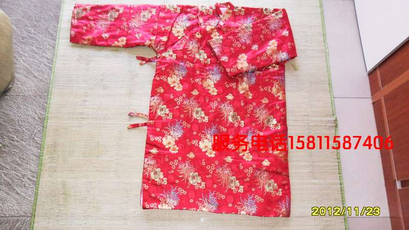 High-grade silk full set of Tang clothing female shroud double shop double cover wholesale ebony urn cemetery cemetery