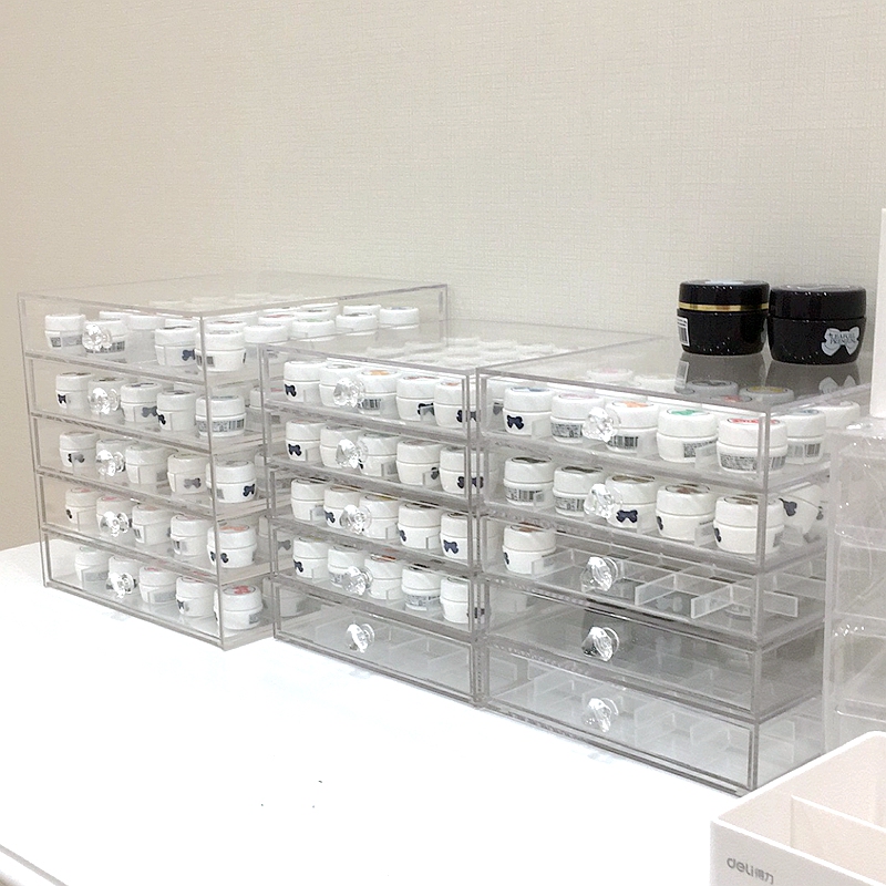 Five-Layer Compartmentalized Nail Salon Uv Gel Japanese-Style Nail Polish Gel Painting Keyboard Display Organizer Dustproof Drawer Box Five-Layer Compartmentalized Nail Salon Uv Gel Japanese-Style Nail Polish Gel Painting Keyboard Display Organizer Dustproof Drawer Box