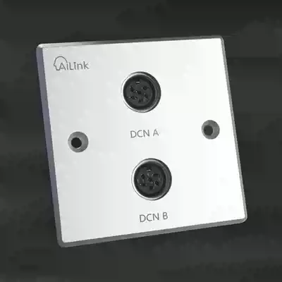 iELVES two position DIN-6PinDCN86 aluminum alloy panel hand in hand DCN six-core Conference socket (female)
