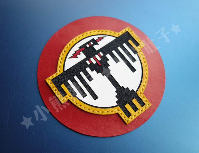 34th Bomber Squadron Leather Badge